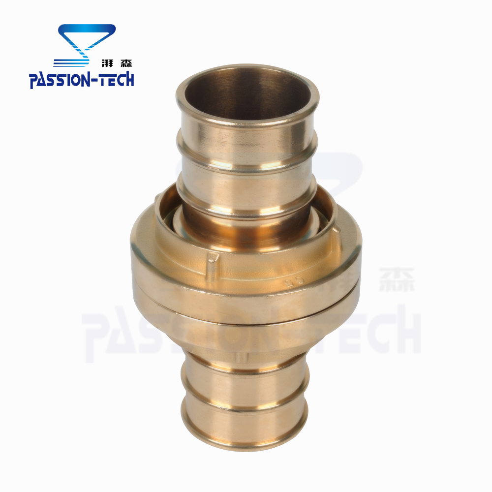 德标消防水带接扣转接头铜质接头